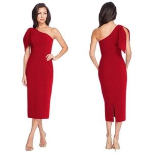 New! Dress the Population Tiffany one shoulder sheath dress nwt 886